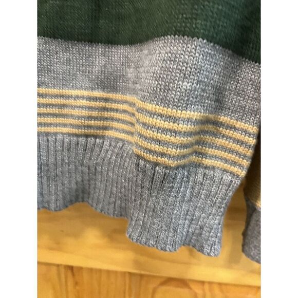 suzanne betro 3x Green And Gold Striped Sweater - Picture 4 of 9